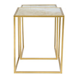 Calais Nesting Tables Brass Side Tables LOOMLAN By Zuo Modern