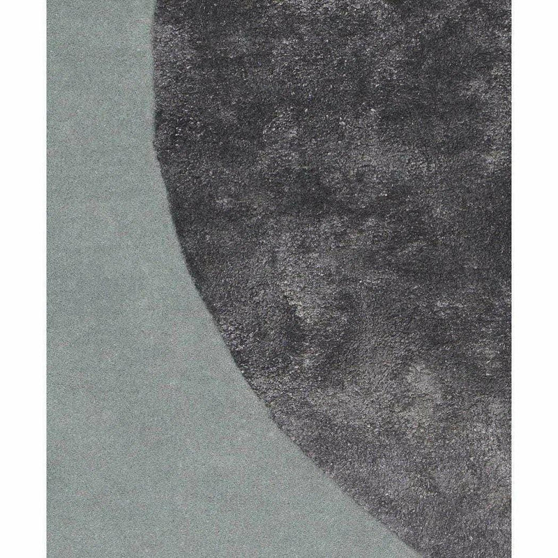 Caldera Indigo Blue Grey Black Handmade Wool Rug Area Rugs LOOMLAN By Linie Design