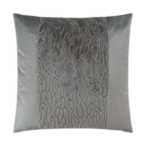 Callard Band Grey Throw Pillow With Insert Throw Pillows LOOMLAN By D.V. Kap