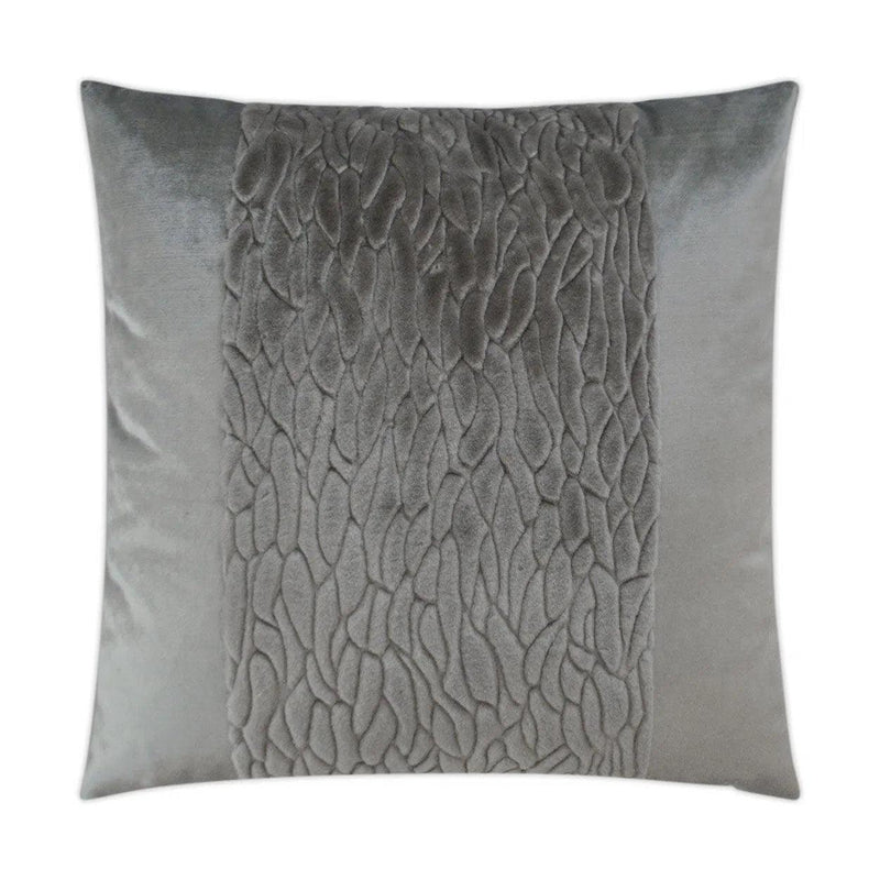 Callard Band Grey Throw Pillow With Insert Throw Pillows LOOMLAN By D.V. Kap