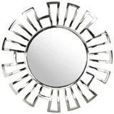 Calmar Round Mirror Aluminum Wall Mirrors LOOMLAN By Zuo Modern