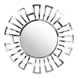 Calmar Round Mirror Aluminum Wall Mirrors LOOMLAN By Zuo Modern