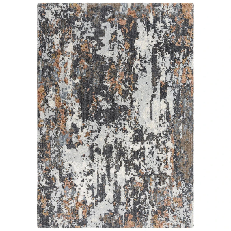 Calo Abstract Gray/ Multi Large Area Rugs For Living Room Area Rugs LOOMLAN By LOOMLAN