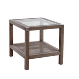 Calum Rubberwood Square End Table Side Tables LOOMLAN By Bassett Mirror