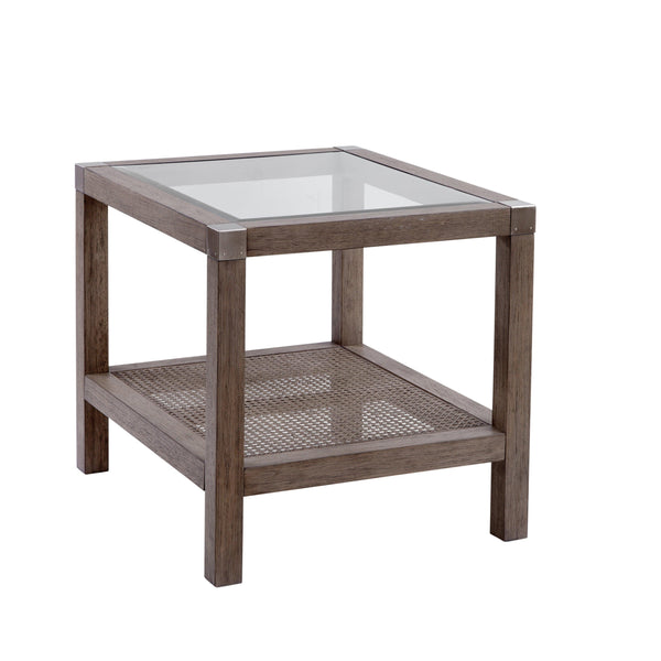 Calum Rubberwood Square End Table Side Tables LOOMLAN By Bassett Mirror