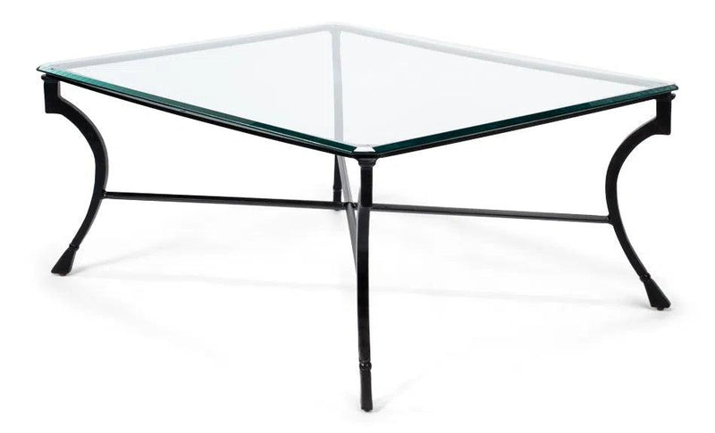 Camargues Coffee Table Glass Top Metal Frame Coffee Tables LOOMLAN By Sarreid