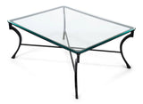 Camargues Coffee Table Glass Top Metal Frame Coffee Tables LOOMLAN By Sarreid