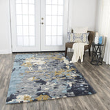 Camb Abstract Gray Large Area Rugs For Living Room Area Rugs LOOMLAN By LOOMLAN