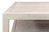 Camden Bungalow Cocktail Coffee Table Square With Storage Shelf Coffee Tables LOOMLAN By Sarreid