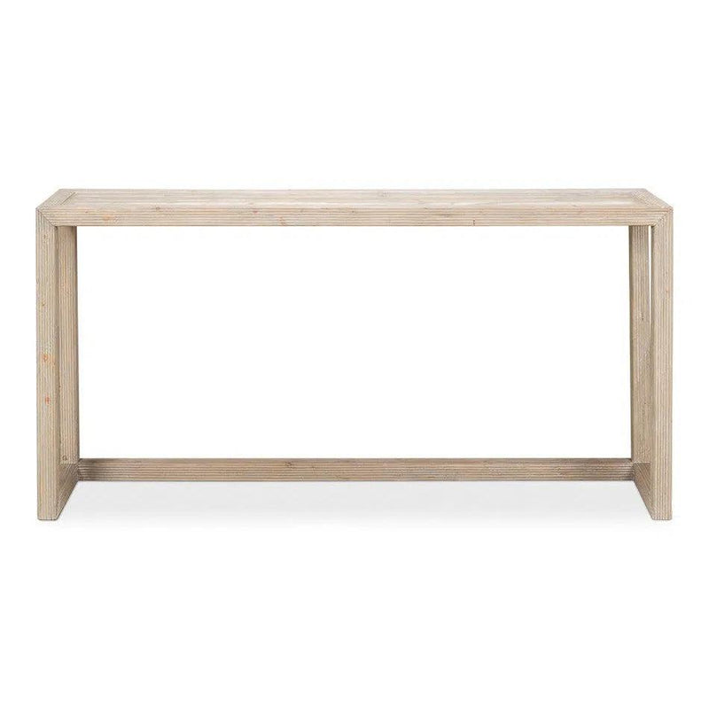 Camden Console Table Grey Finish Pine Wood Console Tables LOOMLAN By Sarreid