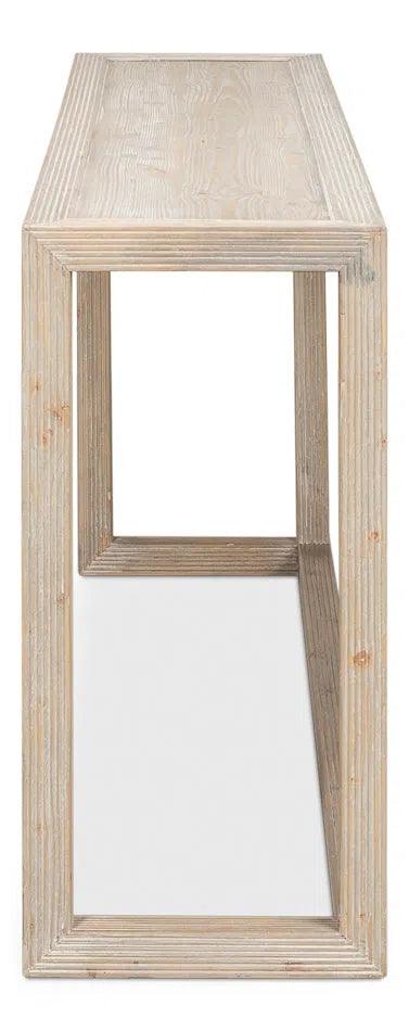 Camden Console Table Grey Finish Pine Wood Console Tables LOOMLAN By Sarreid