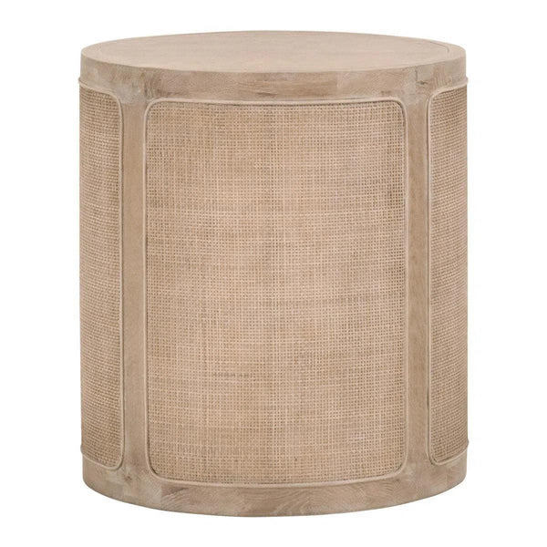 Cane End Table Reclaimed Solid Wood Side Tables LOOMLAN By Essentials For Living