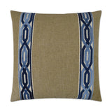 Cannes Blue Throw Pillow With Insert Throw Pillows LOOMLAN By D.V. Kap