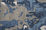 Canu Abstract Blue Large Area Rugs For Living Room Area Rugs LOOMLAN By LOOMLAN