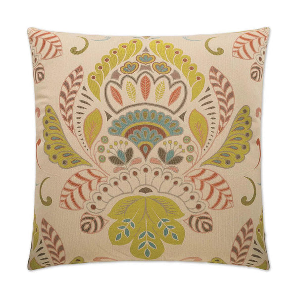 Caprina Multi Color Throw Pillow With Insert Throw Pillows LOOMLAN By D.V. Kap