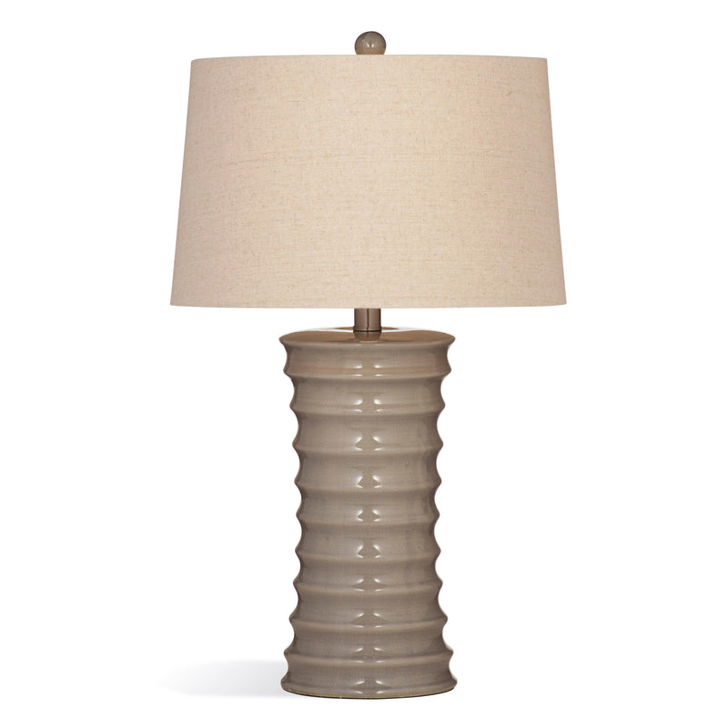 Cara Ceramic Brown Table Lamp Table Lamps LOOMLAN By Bassett Mirror