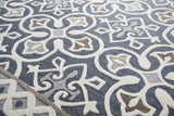 Cara Medallion Gray Large Area Rugs For Living Room Area Rugs LOOMLAN By LOOMLAN