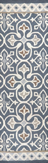 Cara Medallion Gray Large Area Rugs For Living Room Area Rugs LOOMLAN By LOOMLAN