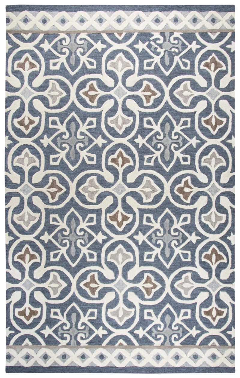 Cara Medallion Gray Large Area Rugs For Living Room Area Rugs LOOMLAN By LOOMLAN