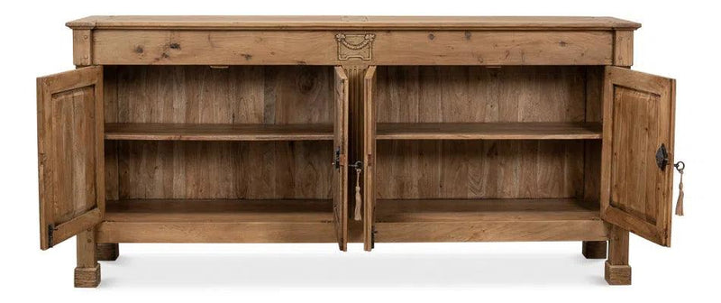 Caracole Credenza Cabinet for Living Room Driftwood Finish Sideboards LOOMLAN By Sarreid