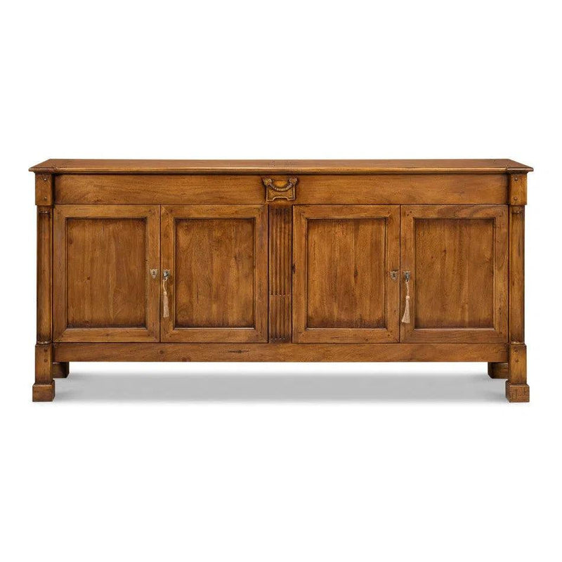 Caracole Credenza Fruitwood Cabinet for Living Room Sideboards LOOMLAN By Sarreid