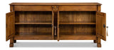 Caracole Credenza Fruitwood Cabinet for Living Room Sideboards LOOMLAN By Sarreid