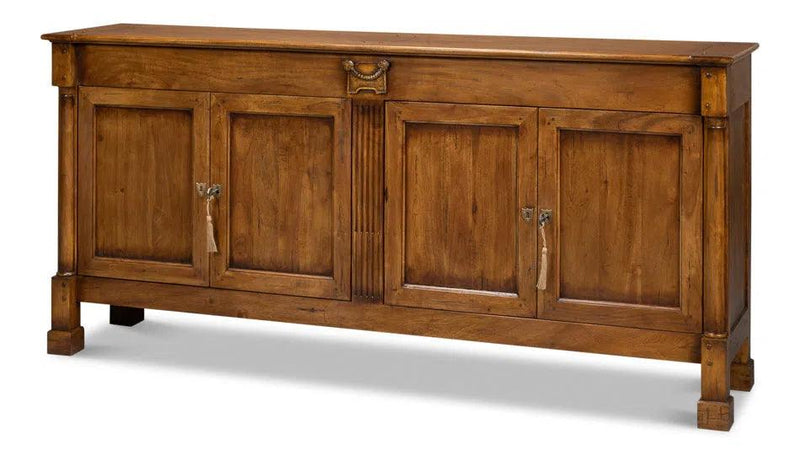 Caracole Credenza Fruitwood Cabinet for Living Room Sideboards LOOMLAN By Sarreid