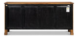 Caracole Credenza Fruitwood Cabinet for Living Room Sideboards LOOMLAN By Sarreid