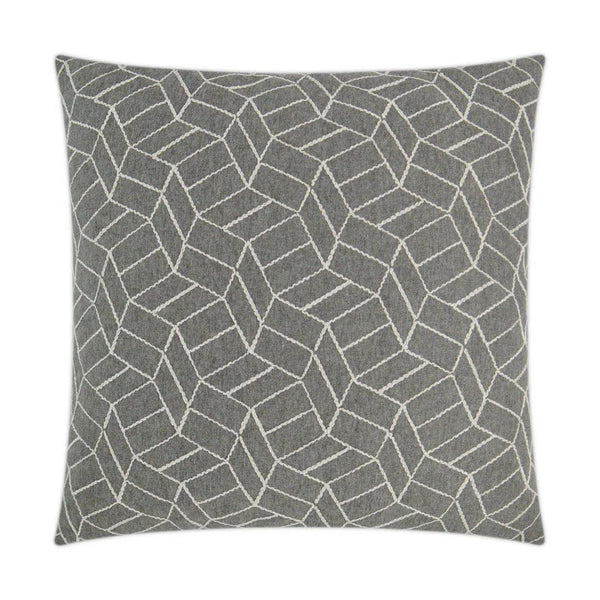 Caramba Graphite Grey Throw Pillow With Insert Throw Pillows LOOMLAN By D.V. Kap