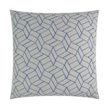 Caramba Sapphire Grey Throw Pillow With Insert Throw Pillows LOOMLAN By D.V. Kap