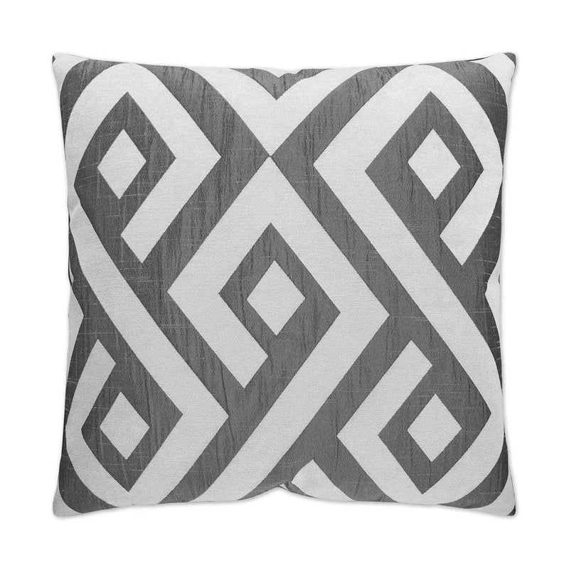 Carat Grey Throw Pillow With Insert Throw Pillows LOOMLAN By D.V. Kap