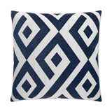 Carat Navy Blue Throw Pillow With Insert Throw Pillows LOOMLAN By D.V. Kap