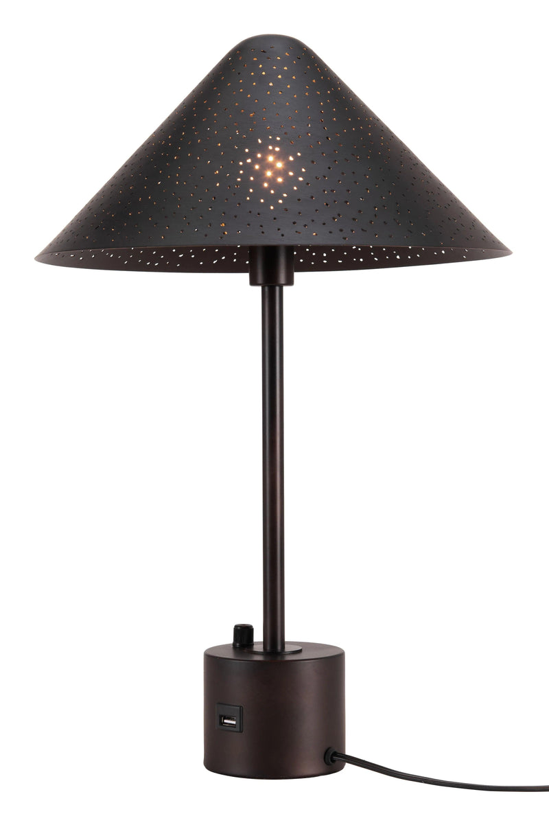 Cardo Table Lamp Bronze Table Lamps LOOMLAN By Zuo Modern