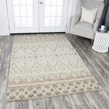 Carl Tribal Motif Natural Large Area Rugs For Living Room Area Rugs LOOMLAN By LOOMLAN