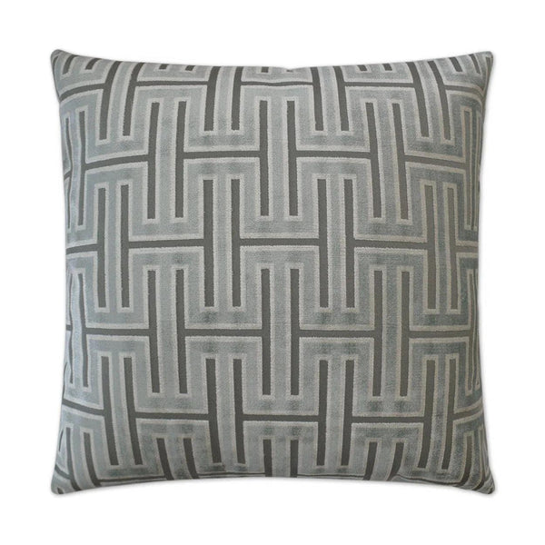 Carlyle Glacier Geometric Mist Large Throw Pillow With Insert Throw Pillows LOOMLAN By D.V. Kap