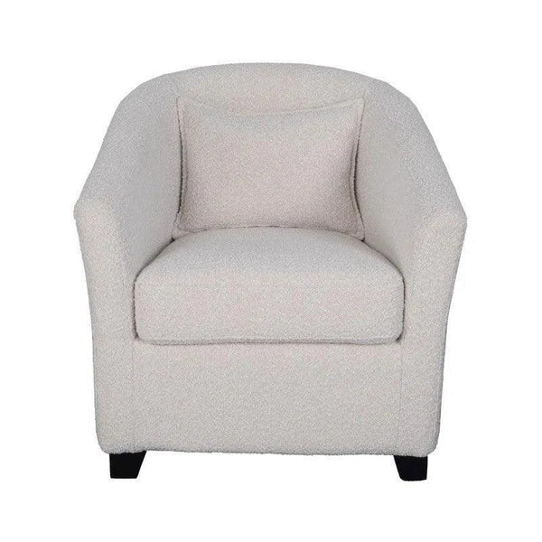 Carmen Club Chair - Boucle Cream Club Chairs LOOMLAN By LH Imports