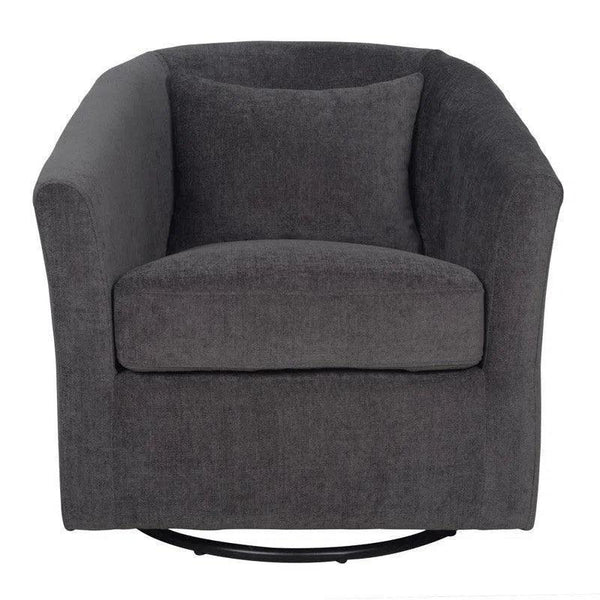 Carmen Swivel Glider - Espresso Club Chairs LOOMLAN By LH Imports