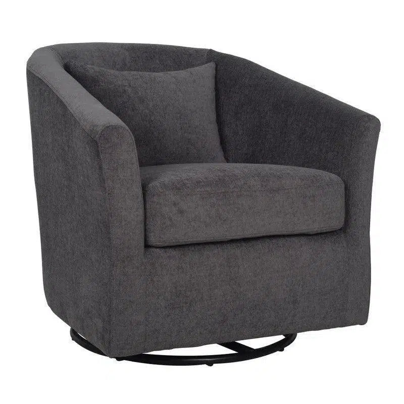 Carmen Swivel Glider - Espresso Club Chairs LOOMLAN By LH Imports