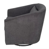 Carmen Swivel Glider - Espresso Club Chairs LOOMLAN By LH Imports