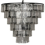 Carnegie Metal and Glass Large Chandelier Chandeliers LOOMLAN By Noir