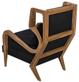 Carol Natural Teak Wood Armless Chair Club Chairs LOOMLAN By Noir