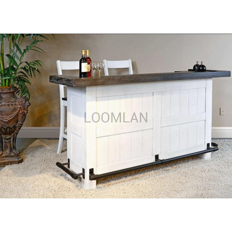 Carriage House Home Bar Island Counter Height Dining Home Bar Islands LOOMLAN By Sunny D