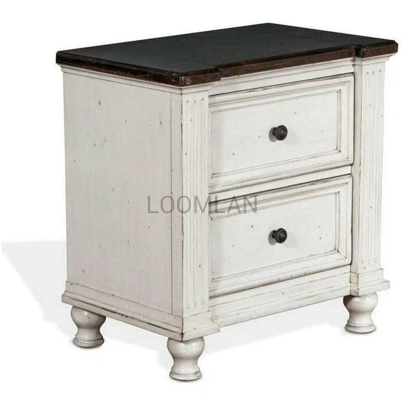 Carriage House Nightstand Bedside Table Nightstands LOOMLAN By Sunny D