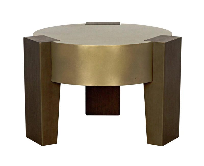 Carrusel Coffee Table, Metal with Brass and Aged Brass Finish Coffee Tables LOOMLAN By Noir