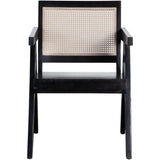 Carter Accent Chair in Solid Wood Frame in Black Finish Club Chairs LOOMLAN By Diamond Sofa