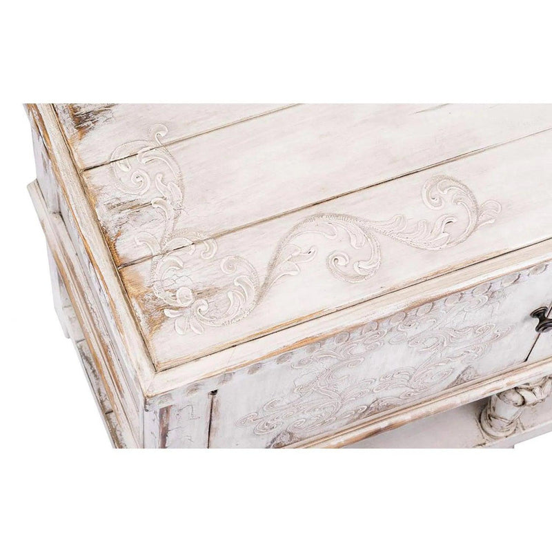 Carved Distressed White Buffet Bianca Sideboards LOOMLAN By Peninsula Home