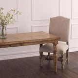 Carved Distressed White Dining Chair Bianca, Loop Cotton Dining Chairs LOOMLAN By Peninsula Home