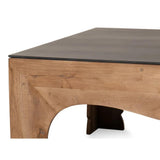 Casablanca Coffee Table Two Tone Wood and Steel Coffee Tables LOOMLAN By Sarreid