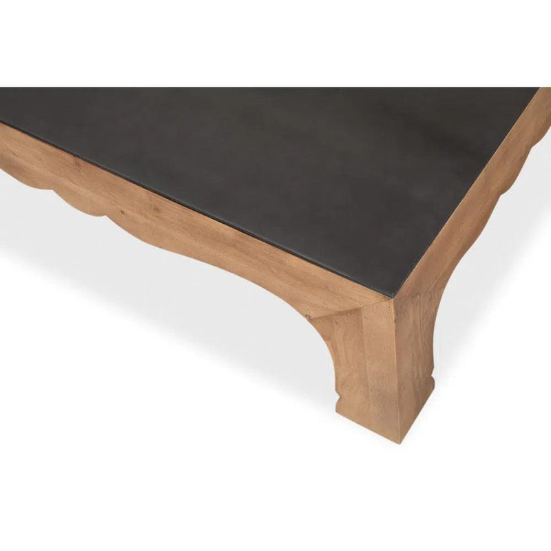 Casablanca Coffee Table Two Tone Wood and Steel Coffee Tables LOOMLAN By Sarreid