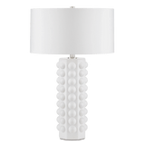 Cassandra White Table Lamp Table Lamps LOOMLAN By Currey & Co